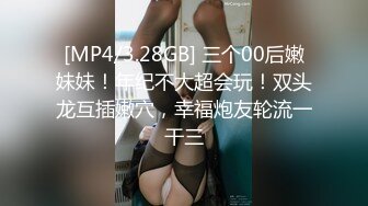 [MP4/3.28GB] 三个00后嫩妹妹！年纪不大超会玩！双头龙互插嫩穴，幸福炮友轮流一干三