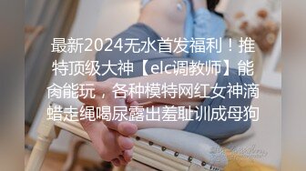 最新2024无水首发福利！推特顶级大神【elc调教师】能肏能玩，各种模特网红女神滴蜡走绳喝尿露出羞耻训成母狗